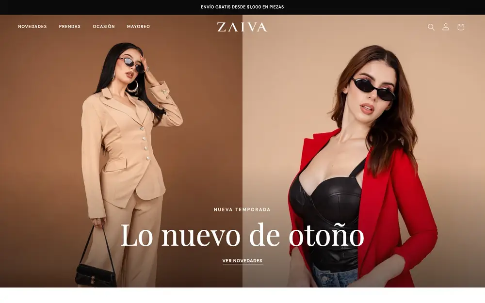 ZAIVA: captura real de zaiva.mx